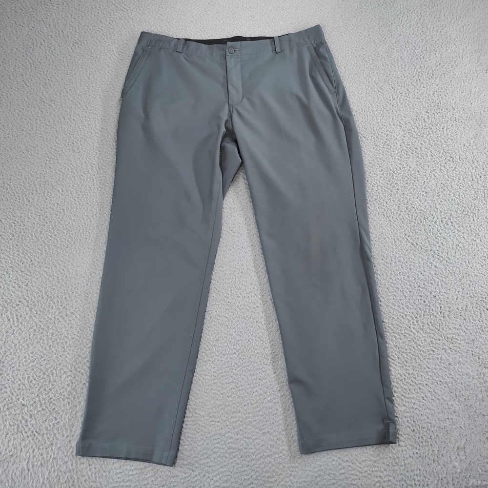 Nike Dri-FIT Golf Pants Mens 38x31 Gray Stretch Polyester Performance AA3318-022